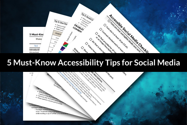Freebie PDF. Five Must Know Tips for Social Media, with checklist.